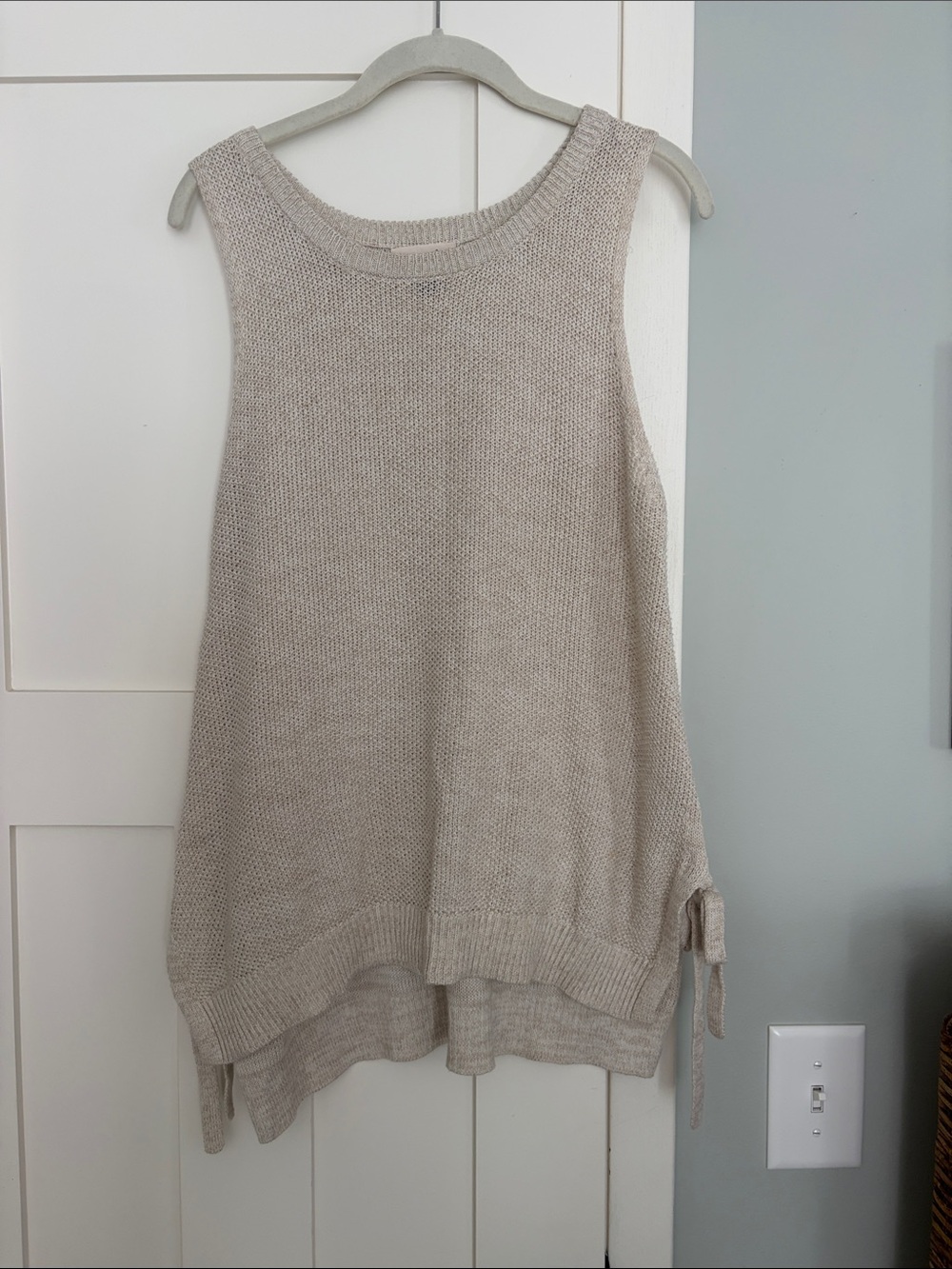 Universal Thread Beige Knit Sleeveless Sweater Tunic